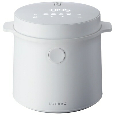 【中古】（新古品） 新色ホワイト 糖質カット炊飯器 LOCABO ロカボ 45%カット