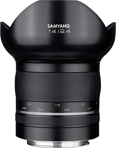【中古】（新古品） SAMYANG 単焦点広角レンズ XP 14mm F2.4 マニュアルフォーカス キヤノンEF AE用 電磁絞り対応 フルサイズ対応