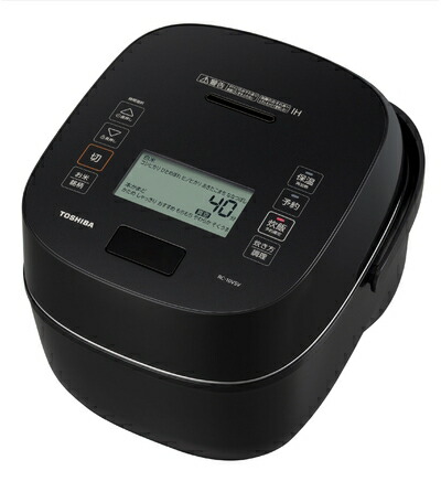 【中古】（新古品） TOSHIBA(東芝) 炊飯器 炎匠炊き 5.5合 RC-10VSV(K) グランブラック 真空IH rice cooker 日本製 真空ひたし 真空保温白米40時間