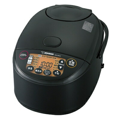 【中古】(新古品) 象印マホービン 炊飯器 1升 極め炊き IHタイプ 日本製 保温30時間 ブラック NW-VE18-BA