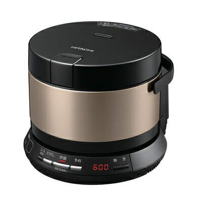 【中古】（新古品） 日立 炊飯器 2合 IH式 おひつ御膳 RZ-BS2M N ブラウンゴールド 日本製 打込鉄釜 コンパクト シンプル操作