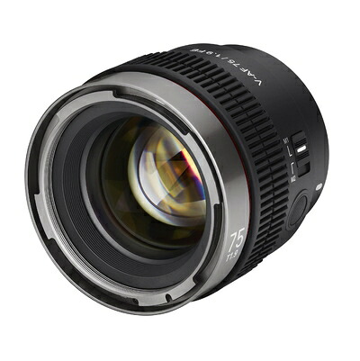 【中古】（新古品） SAMYANG 動画用単焦点AFレンズ V-AF 75mm T1.9 FE ソニー α Eマウント フルサイズ対応 8K対応 軽量280g ブラック 888503｜ベアホームズ