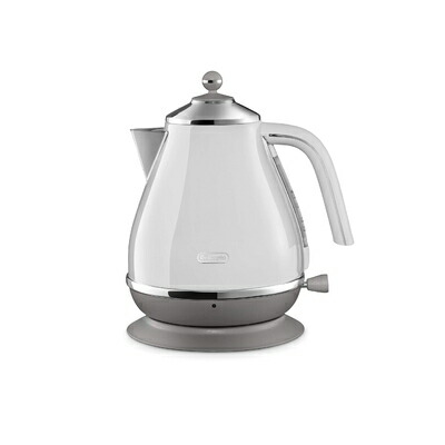 【中古】（新古品） DeLonghi(デロンギ) De'Longhi電気ケトル アイコナ キャピタルズ KBOC1200J-W ステンレス 1.0L 見やすい水量計 異物混入防止フィルタ 空だき防止機能 簡単お手入れ [シドニーホワイト] ファミリー登録で3年