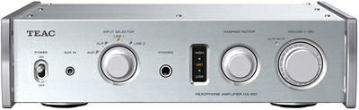 【中古】 TEAC Reference 501 ヘッドホンアンプ フルアナログデュアルモノーラルサーキット ハイレゾ音源対応 シルバー HA-501-S