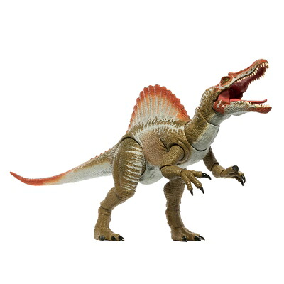 【中古】マテル ジュラシックワールド(JURASSIC WORLD) ハモンドコレクション スピノサウルス 子供向けフィギュア 恐竜 おもちゃ 動く 大きい 全長:約64.5cm 8歳から グレー JCH09