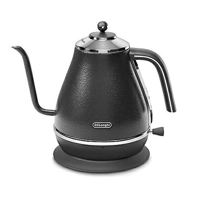 【中古】（新古品） De\u0027Longhi (デロンギ) 明かり喫茶店湯沸かし アイコナ KBOE1220J-GY ステンレス鋼 お手手ドリップ 1.0L 判然たるな注ぎ気味合い 見分かりやすい水量計 空だき押しとどめる役立つこと ワット数吊りひも保持者 [プレステージグレー] デロンギファミリー書きとどめるで3年