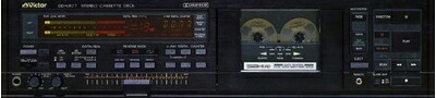 【中古】 VICTOR カセットデッキ DD-VR77 ケーブル付き