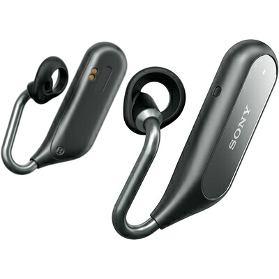 【中古】（新古品） ソニー 完全ワイヤレスイヤホン Xperia Ear Duo XEA20JP : オープンイヤー ボイスアシスタント機能 クアッドビームフォーミングマイク搭載 2018年モデル ブラック XEA20JP B｜ベアホームズ 15,285円