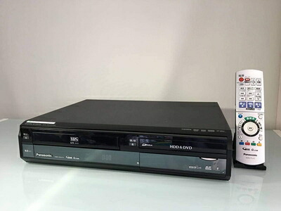 【中古】 Panasonic DIGA 地上・BS・110度CSデジタルチューナー搭載ハイビジョンレコーダー VHSビデオ一体型 500GB DMR-XW41V-K