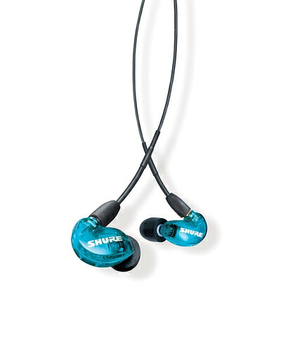 【中古】（新古品） SHURE シュア イヤホン 有線 SE215 SPE-A ブルー 高遮音性 ノイズキャンセリング ゲーム ゲーミング スペシャルエディション カナル型 ワイヤレス変換可(別売) MMCX リケーブル プロ仕様 低音強化 配信 音楽 オーディオリスニング レコーディン