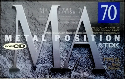 【中古】 TDK 金属元素磁気テープ MA 70分 AR・RCII 絡繰り MA-70A