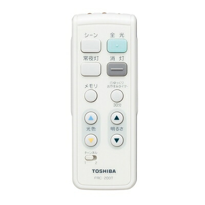 【中古】 東芝 照明装置手道具用遠隔操作 LED最高限度ともし火用 独居室属する 調光・調色印字機専用 FRC-200T