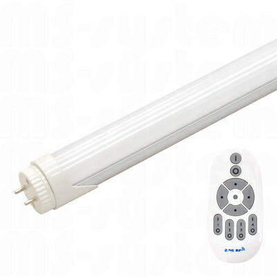 【中古】（新古品） エコ核分裂爆弾LUMI*R LED螢光灯 遠隔操作式 調光調色 直菅型 白熱電球型 (120糎1個ﾘﾓｺﾝ有)
