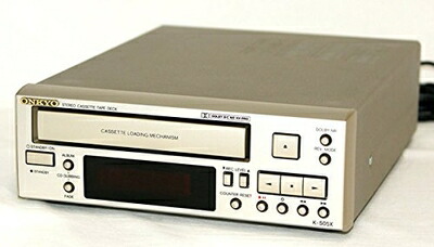 【中古】 ONKYO オンキヨー（オンキョー） K-505X(S) カセットデッキ インテック205シリーズ
