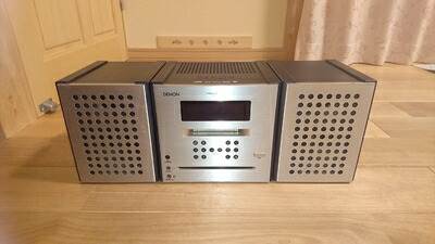 【中古】 DENON デノン (デンオン) D-C7USB S：しろがね色 パーソナルオーディオシステム（CD/MD構成要素）（本体D-C7USBと金棒引きSC-C7USBの仕掛ける）