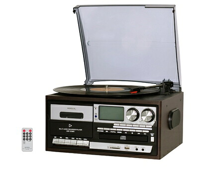 【中古】 WINTECH スピーカー搭載マルチオーディオプレーヤー KRP-310MS ブラウン