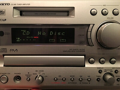 【中古】 ONKYO オンキヨー（オンキョー）　FR-V77　CD/MDチューナーアンプ　（センターユニット本体のみ/スピーカーなしモデル）｜ベアホームズ