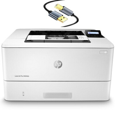 【中古】 ヒューレット・パッカード Laserjet Pro M404dn 単役立つこと有線モノクロレーザープリンター 白いこと - 刷り上げるのみ - イーサネットのみ 40ppm 1200 x 1200 dpi 自動小銃両面刷り上げる 8.5 x 14 2伝達ルートLCD Tillsiy 印刷機有線テレビ