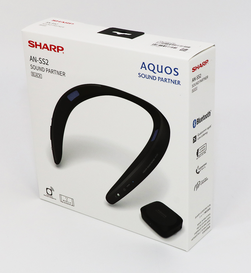 SHARP Bluetooth ウェアラブルネック スピーカー AQUOS サウンド
