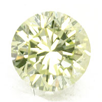 【Diamond】 ファンシーライトグリーンイエローダイヤモンド 0.087CT