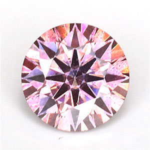 【合成石】 合成ピンクモアッサナイト０．６９CT
