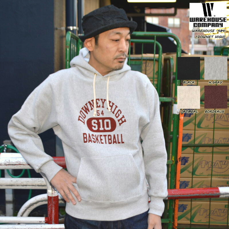 WAREHOUSE ウエアハウス"484 DOWNEY HIGH"リバーススタイル 専用吊り裏起毛 スウェット パーカ パーカー｜ベアーズ