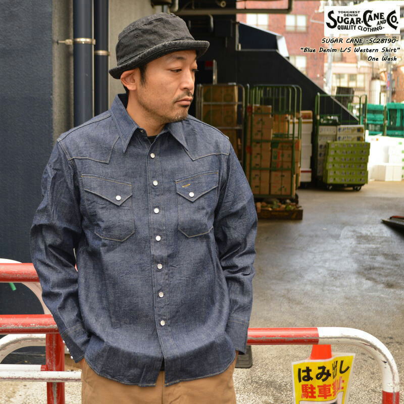 楽天市場】SUGAR CANE シュガーケーン デニムシャツ BLUE DENIM