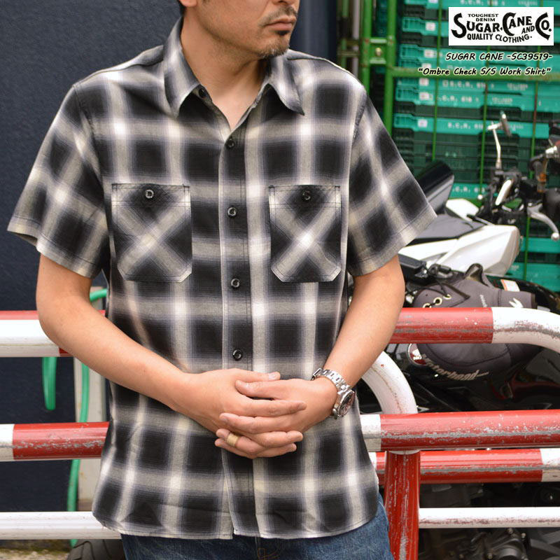 楽天市場】SUGAR CANEシュガーケーンRAYON OMBRE CHECK OPEN
