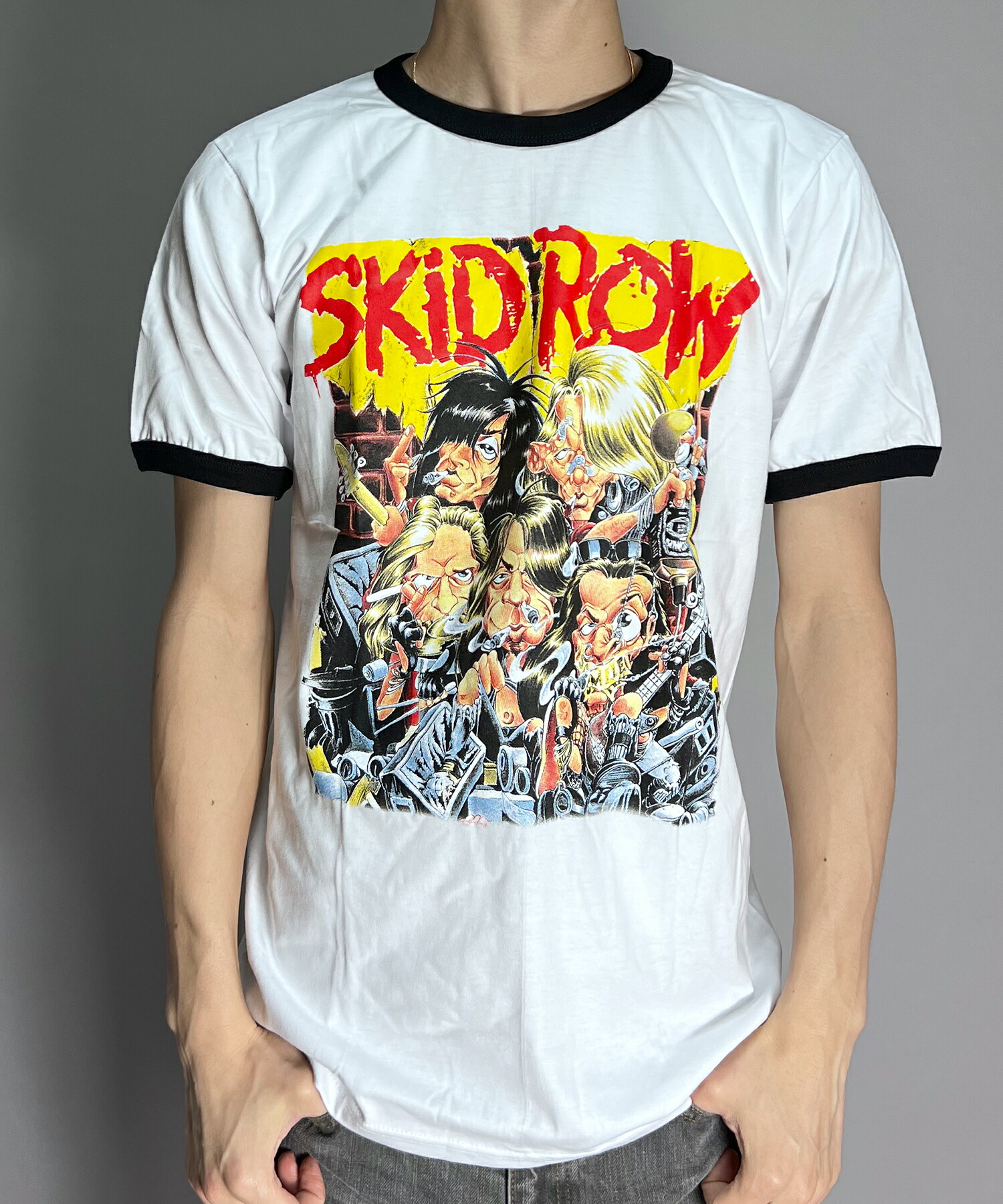 スキッド・ロー 1991ツアー バンドTシャツ　L スキッド・ロー 1991ツアー バンドTシャツ L SKID ROW】ロックT