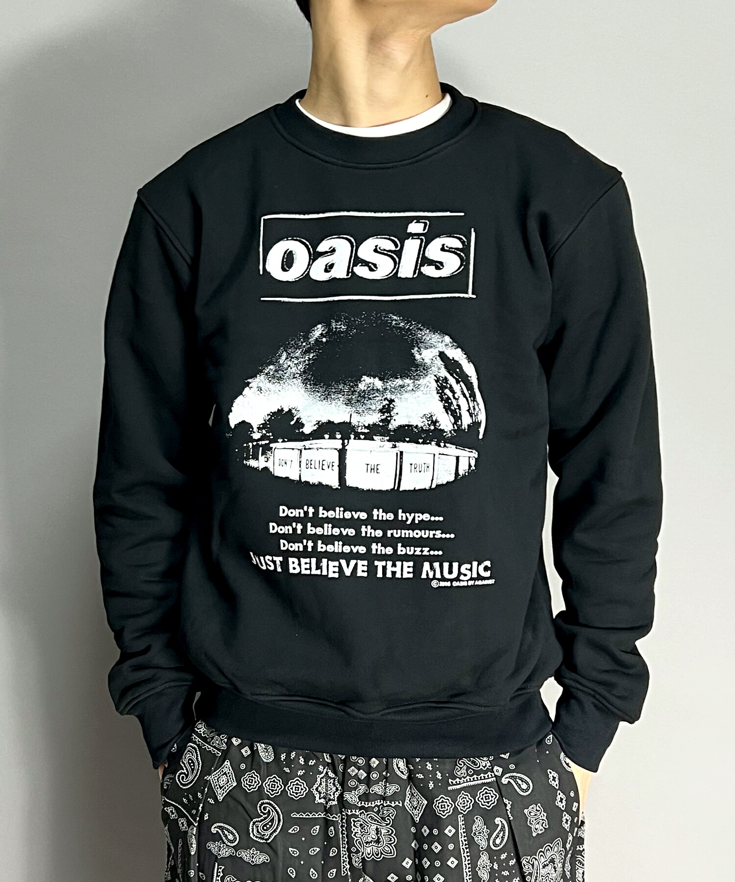 adidas oasis トレーナー スウェット XL adidas x Oasis Tour 3-Stripes Longsleeve Tee Clear Sky/Night