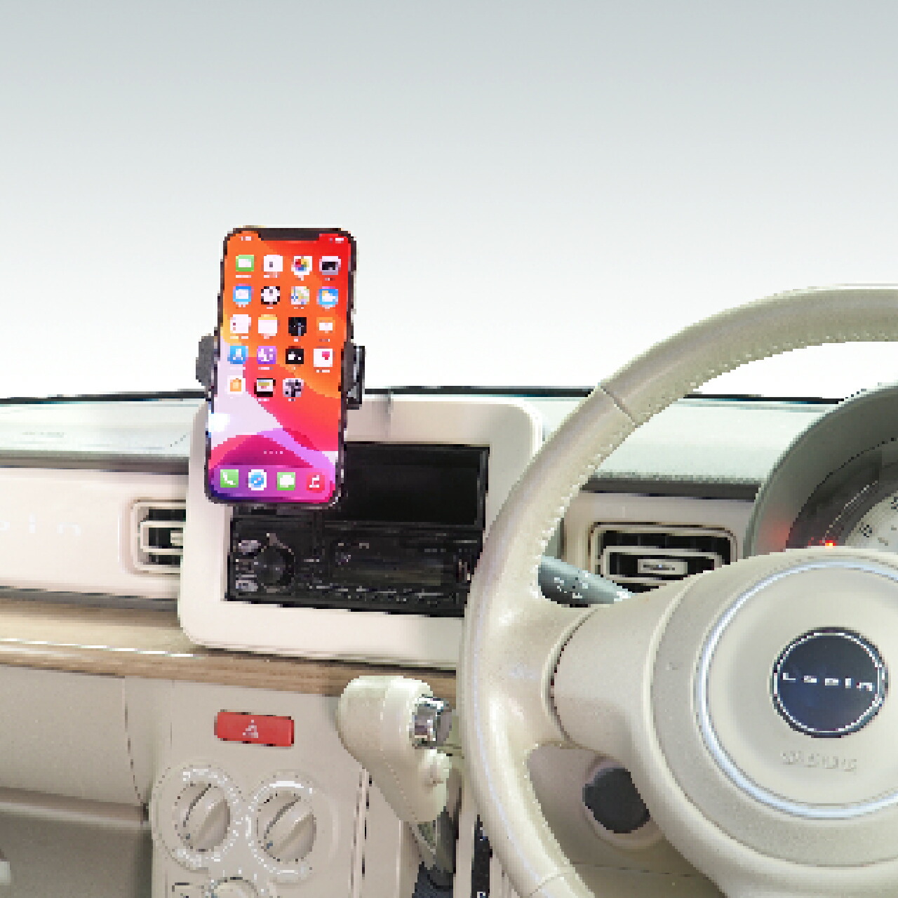 楽天市場】スマホホルダー1DIN固定スタンドセット BSA131 重力式