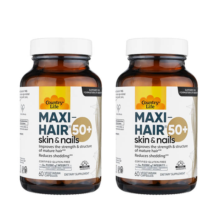 カントリー生命現象 マキシ髪の毛50+ 60錠 2本CountryLife  Maxi-Hair 50+ インターナショナル雁の使い留め書き送りとどける 外国で通信販売 定め事品 年月日任ずる不可