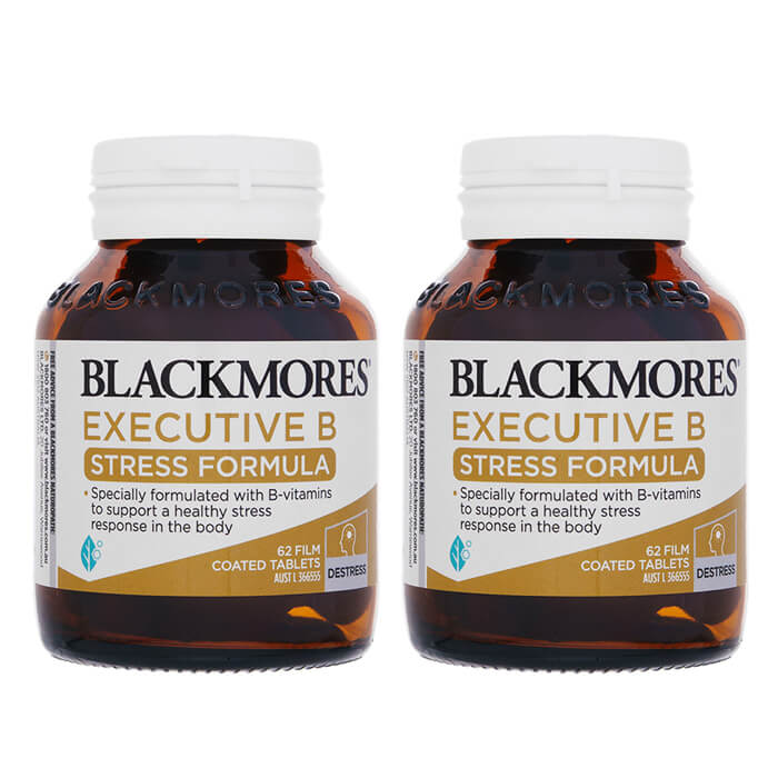 エグゼクティブBストレスフォーミュラー 62錠　2本　ブラックモアズ　Blackmores Executive B Stress Formula ヤマト国際便発送 海外通販 正規品 日時指定不可