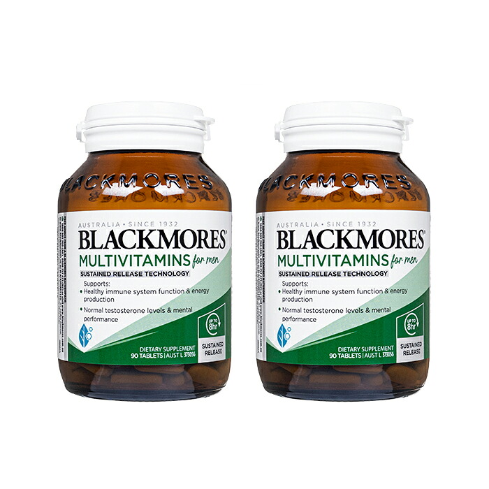 マルチビタミン フォーメン 90錠 2本 ブラックモアズ Blackmores Multivitamin for Men 男性向けサプリメント 国際郵便発送 海外通販 正規品 日時指定不可