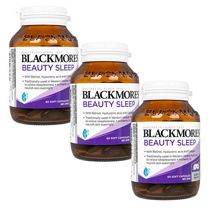 ビューティスリープ 60錠 3本 ブラックモアズ Blackmores Beauty Sleep ビューティースリープ ヤマト国際便発送 海外通販 正規品 日時指定不可