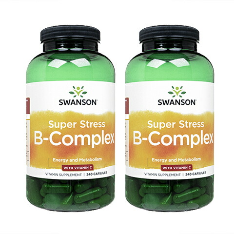 スワンソン 百貨店剪断応力・B-劣弱意識＋ヴィタミンＣ 240錠 2本Swanson SuperStressB-Complex(w/VitaminC) ヤマトインターナショナル便送りとどける 外国で通信販売 定まり品 日にち任じる不可