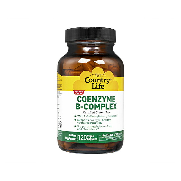 コエンザイムBコンプレックス 120錠 1本 カントリーライフ CountryLife CoenzymeB-Complex ビタミンB群 国際郵便発送 海外通販 正規品 日時指定不可
