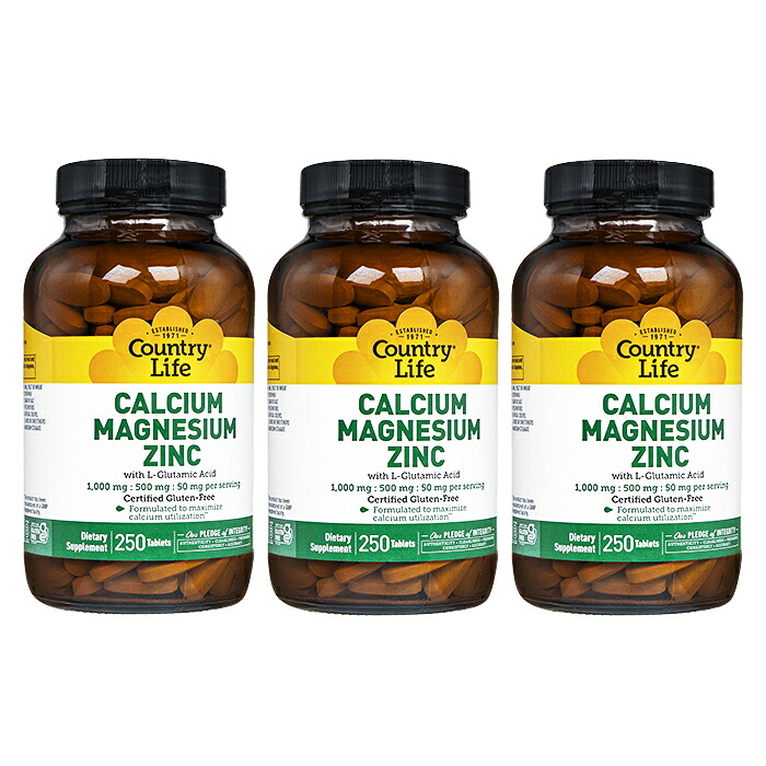 カントリー生存期間  カルマグジンク 250錠 3本仕掛けるCountryLife キロカロリー-Mag-Zinc ヤマトインターナショナル便送りとどける 外国で通信販売・置き目品・年月日特定化不可
