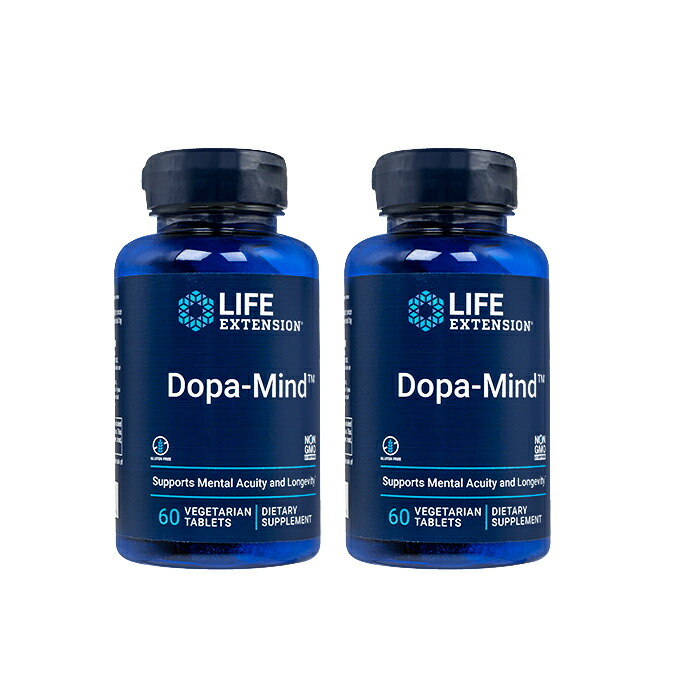 ドーパマインド 60錠 2本 ライフエクステンション LifeExtension Dopa-Mind LE ドーパミン グリーンオート麦 ヤマト国際便発送 海外通販 正規品 日時指定不可