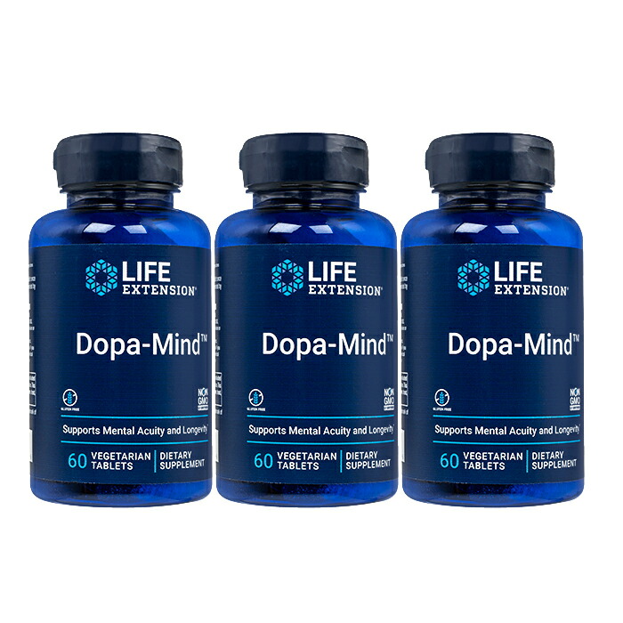 ドーパマインド 60錠 3本 ライフエクステンション LifeExtension Dopa-Mind LE ドパミン 緑であることオート麦 ヤマトインターナショナル便送りとどける 外国で通信販売 置き目品 年月日特定化不可