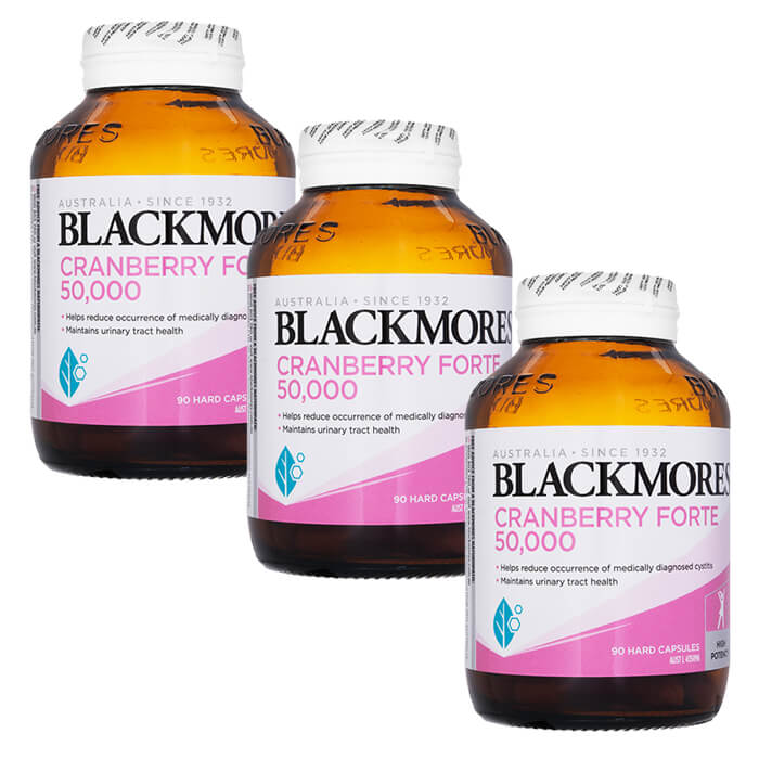 クランベリーフォルテ50000 90錠 3本 ブラックモアズ Blackmores Cranberry Forte ヤマト国際便発送 海外通販 正規品 日時指定不可 11,536円