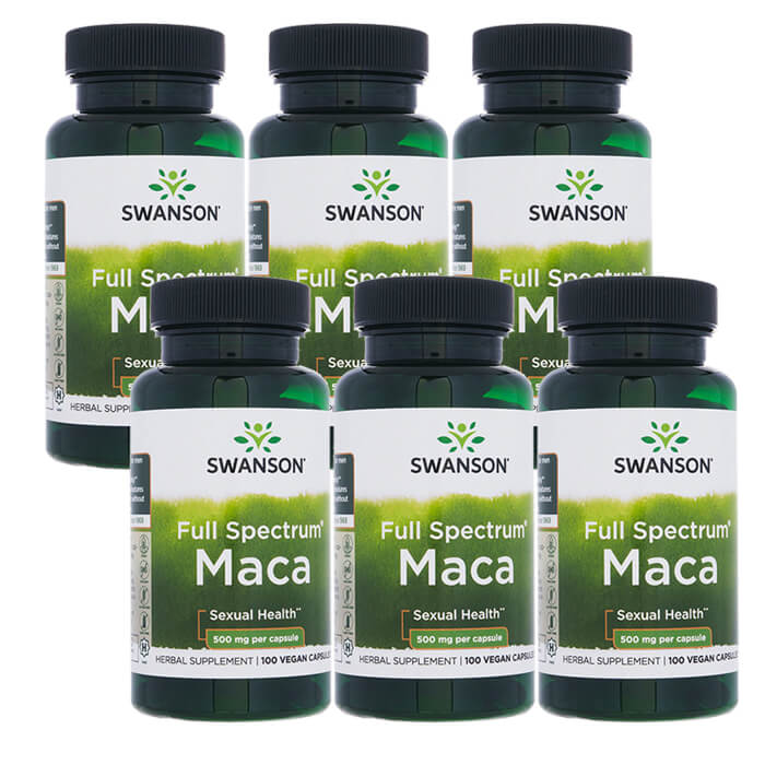 スワンソン マカ 500瓱 100宇宙カプセル 6本書き割り Swanson Macaヤマトインターナショナル便送りとどける 外国で通信販売 定まり品 日にち任じる不可