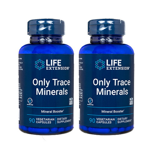 2本セット オンリートレースミネラル90錠 ライフエクステンション Le Lifeextension Onlytraceminerals 国際郵便書留発送 素晴らしい外見