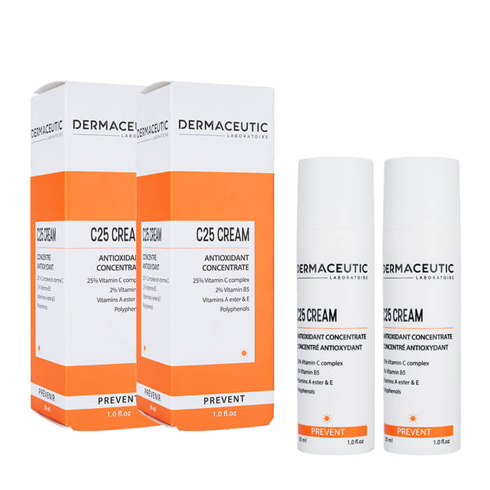 2本セット ダーマシューティック C25クリーム 30ml Dermaceutic C25 Cream 国際郵便書留発送 海外通販 正規品 日時指定不可
