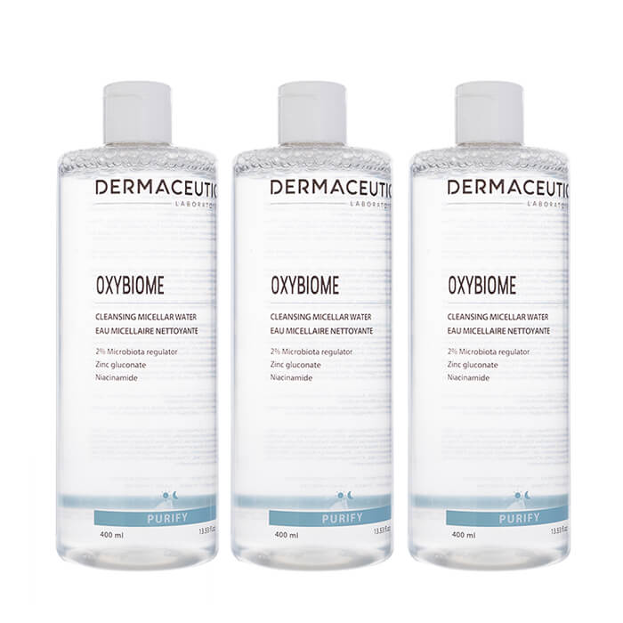 オキシビオームクレンジングミセラーウォーター 400ml 3本 ダーマシューティック Dermaceutic ナイアシンアミド 無香料 ヤマト国際便発送 海外通販 正規品 日時指定不可