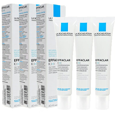 ラロッシュポゼ エファクラK(＋) 40ml 3本仕掛ける La Roche-Posay Effaclar K(＋)インターナショナル水茎の跡検面調書送りとどける 外国で通信販売 置き目品 日づけ決める不可