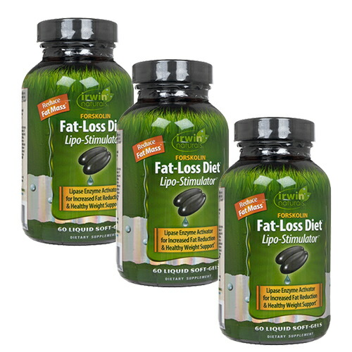 IrwinNaturals　フォルスコリンファットロスダイエット　60錠　3本セット　アーウィンナチュラルズ ForskolinFat-LossDietヤマト国際便発送 海外通販 正規品 日時指定不可