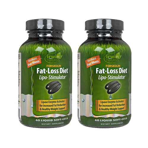 IrwinNaturals　フォルスコリンファットロスダイエット　60錠　2本セット　アーウィンナチュラルズ ForskolinFat-LossDietヤマト国際便発送 海外通販 正規品 日時指定不可