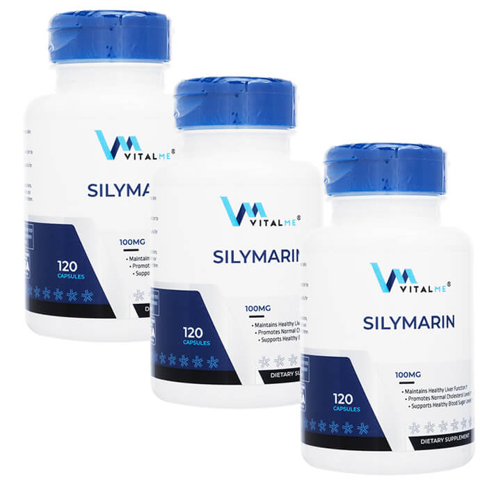 バイタルミー シリマリン 100mg 120錠 3本 ヤマト国際便発送 海外通販 正規品 日時指定不可