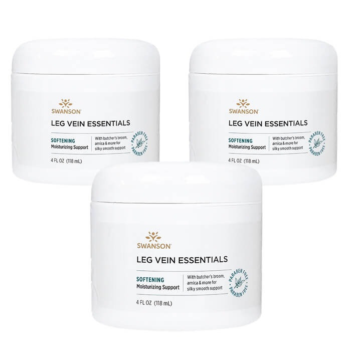 スワンソン レッグベインエッセンシャル 118ml 3本 レッグクリーム 脚用揉み療治皮膚軟化剤Swanson LegVeinEssentialsCream ヤマトインターナショナル便送りとどける 外国で通信販売 置き目品 年月日特定化不可